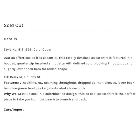 Free People Sidewalk Sweatshirt Size XS NWOT - Picture 6 of 6